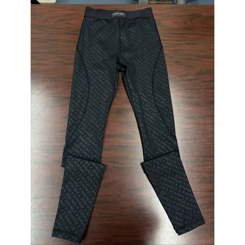 Savage X Fenty Black Flow High-Waist Leggings